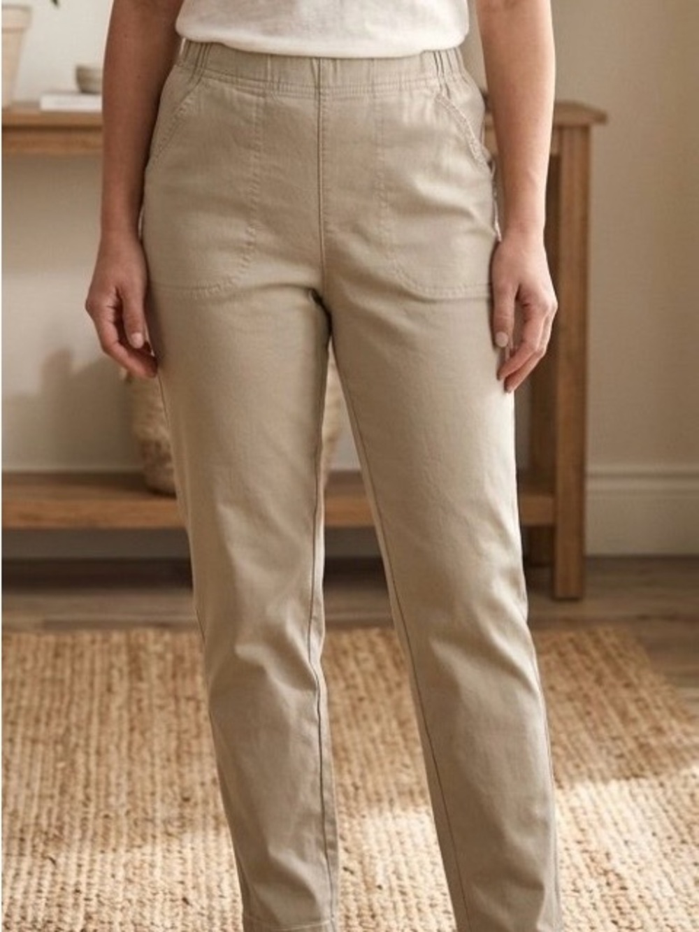 croft & barrow Straight-Leg Jeans in Beige